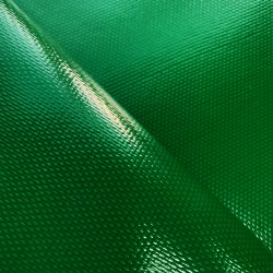Ткань ПВХ 600 гр/м2 плотная, Зелёный (Ширина 150см), на отрез  в Томске