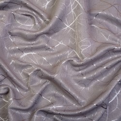 Ткань Блэкаут для штор светозатемняющая 75% &quot;Ледовое тиснение цвет Серый&quot; (на отрез)  в Томске