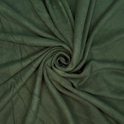 Ткань Флис Односторонний 130 гр/м2, цвет Темный хаки (на отрез)  в Томске