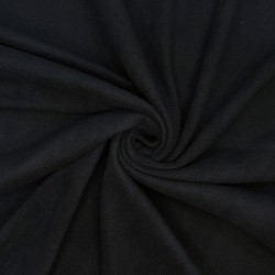 Ткань Флис Односторонний 130 гр/м2, цвет Черный (на отрез)  в Томске