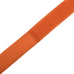 Контактная лента 25мм цвет Оранжевый (велькро-липучка, на отрез)  в Томске