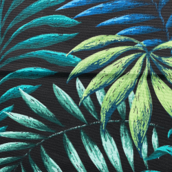 Интерьерная ткань Дак (DUCK), принт &quot;Тропические листья&quot; (на отрез)  в Томске
